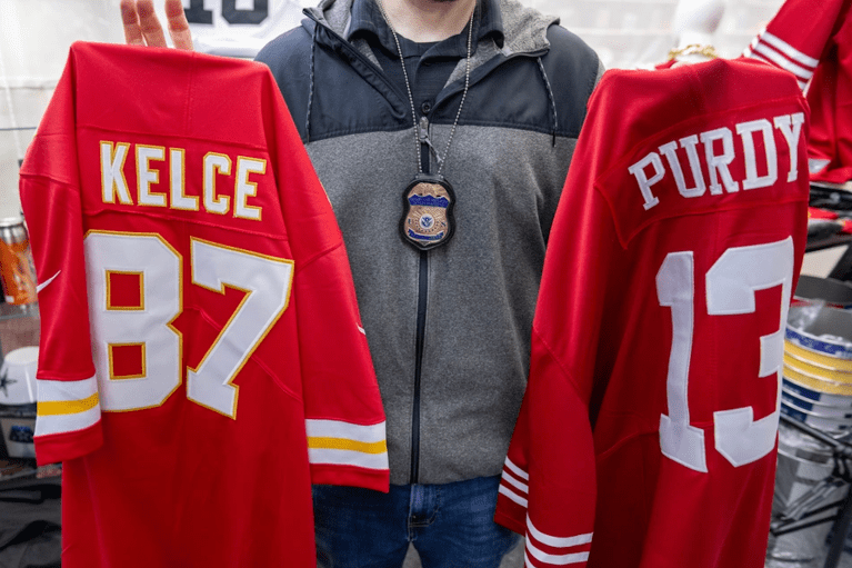 Feds seize $28 million in fake NFL gear ahead of Super Bowl